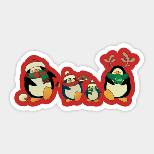 Penguin family Sticker